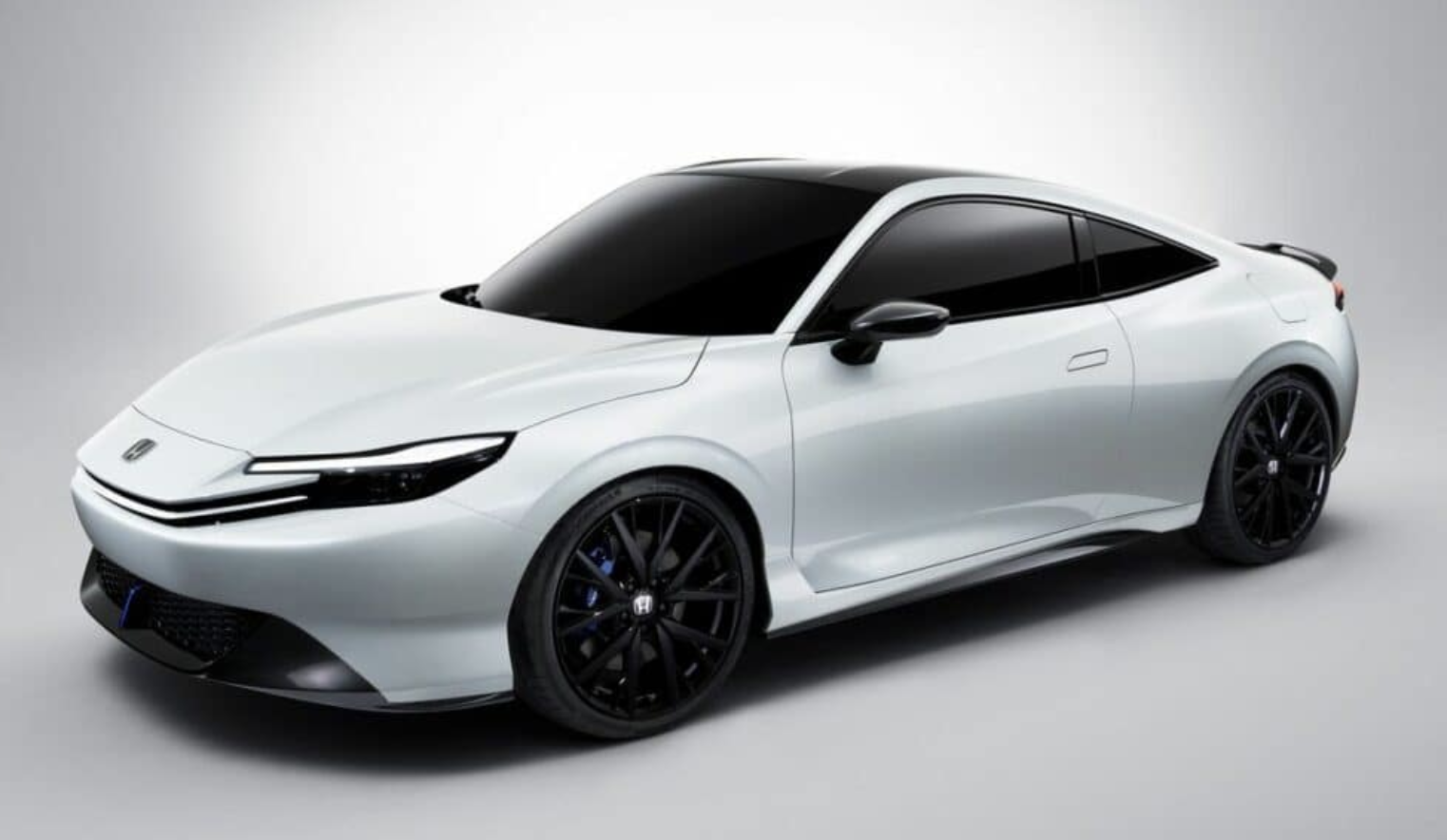 angled view of a 2026 Honda Prelude in white