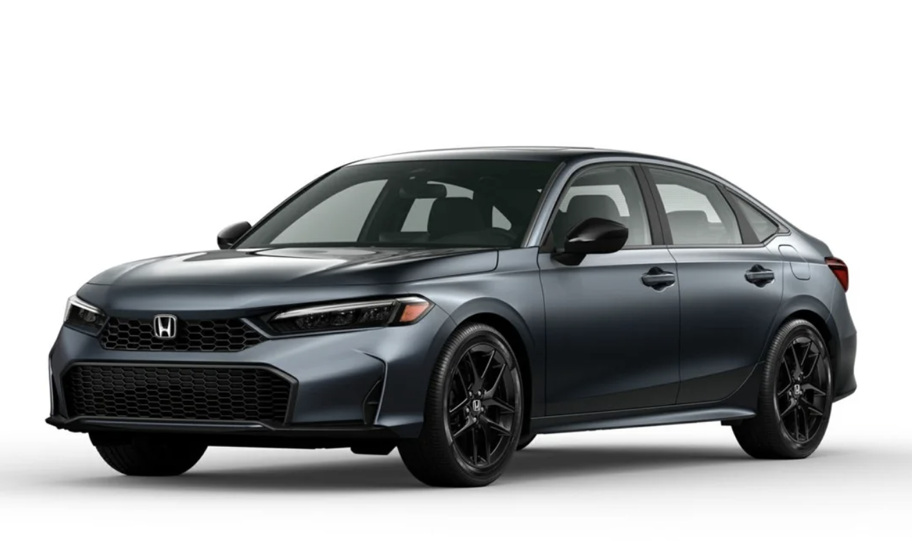 2025 Honda civic hybrid in black color sold by Denver honda dealership