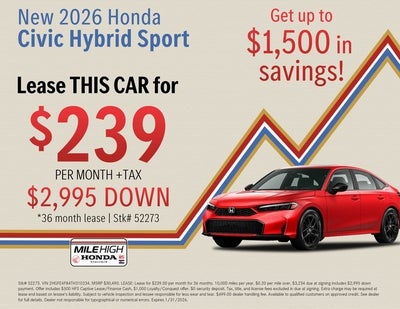 2026 Honda Civic Hybrid Sport